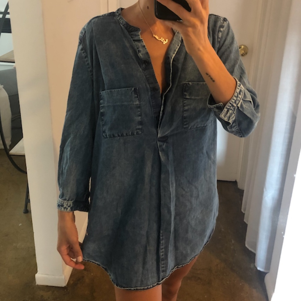 European Culture Denim Tunic - Small